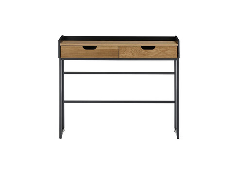 Kirjutuslaud CALAMA tamm / must, 100x35xH84 cm