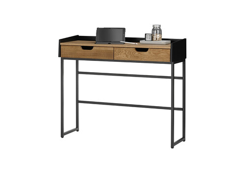 Kirjutuslaud CALAMA tamm / must, 100x35xH84 cm