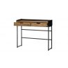 Kirjutuslaud CALAMA tamm / must, 100x35xH84 cm