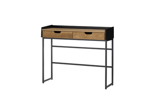 Kirjutuslaud CALAMA tamm / must, 100x35xH84 cm