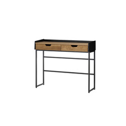Kirjutuslaud CALAMA tamm / must, 100x35xH84 cm