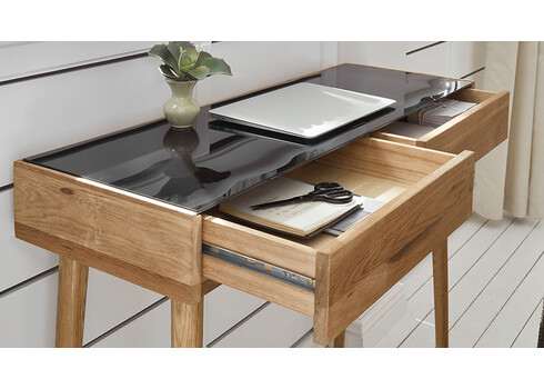 Kirjutuslaud NATA must / tamm, 100x35xH80 cm