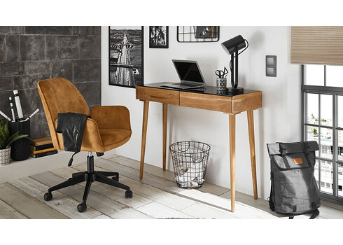 Kirjutuslaud NATA must / tamm, 100x35xH80 cm