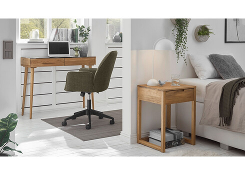 Kirjutuslaud NATA must / tamm, 100x35xH80 cm