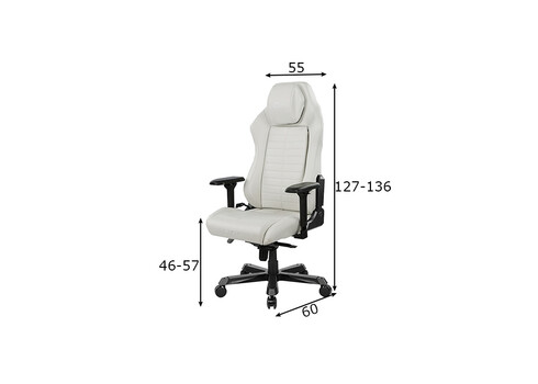 Töötool DX RACER MASTER valge, 78x78xH127 cm