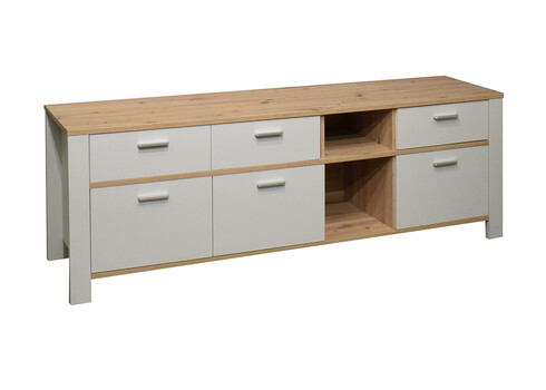 Kummut NELE kriidihall / tamm, 193x44xH62 cm