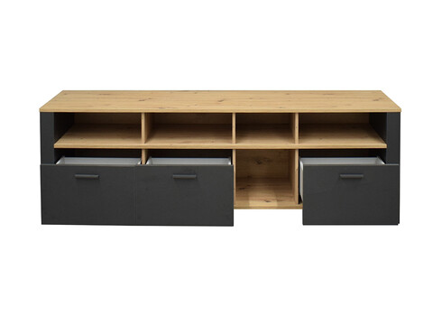 Kummut NELE antratsiit / tamm, 193x44xH62 cm