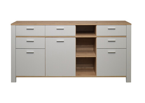 Kummut NELE kriidihall / tamm, 193x44xH92 cm