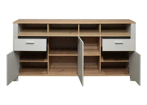 Kummut NELE kriidihall / tamm, 193x44xH92 cm