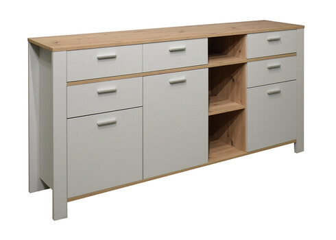 Kummut NELE kriidihall / tamm, 193x44xH92 cm