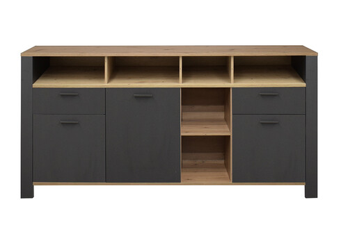 Kummut NELE antratsiit / tamm, 193x44xH92 cm