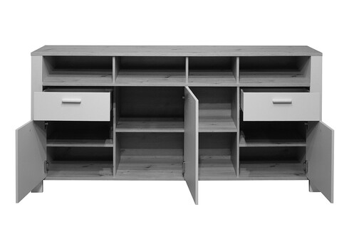 Kummut NELE antratsiit / tamm, 193x44xH92 cm