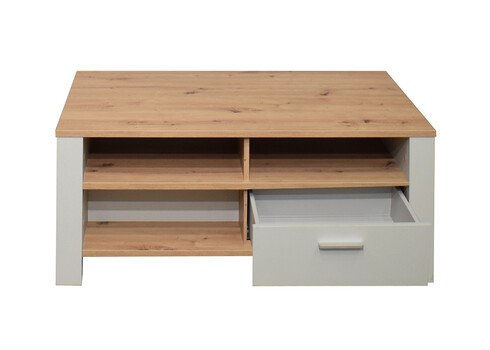 Diivanilaud NELE kriidihall / tamm, 111x65xH45 cm