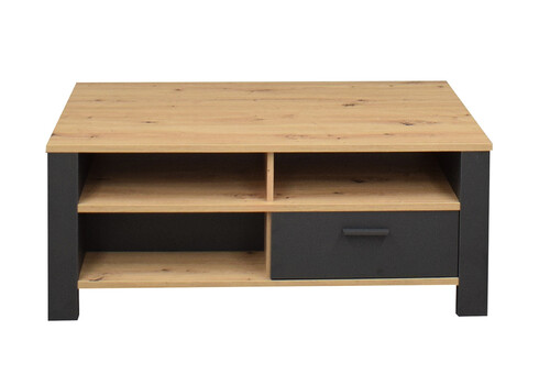 Diivanilaud NELE antratsiit / tamm, 111x65xH45 cm