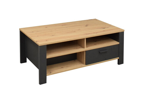 Diivanilaud NELE antratsiit / tamm, 111x65xH45 cm