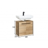 Valamukapp 395 tamm / must, 60x33xH53 cm