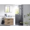 Valamukapp + keraamiline valamu 395 tamm / must, 72x45xH54 cm