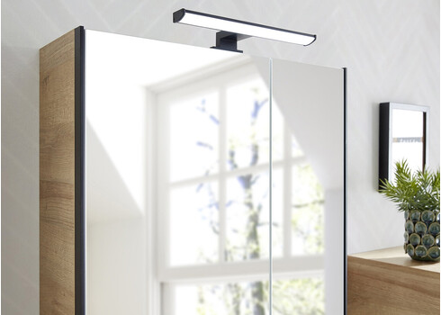 Peegelkapp 03-I tamm, 60x20xH70 cm, LED