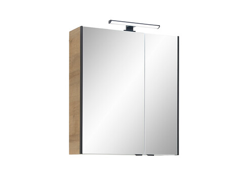 Peegelkapp 03-I tamm, 60x20xH70 cm, LED