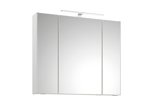 Peegelkapp 857 valge, 80x16xH70 cm, LED