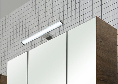 Peegelkapp 943 tume tamm, 65x16xH70 cm, LED