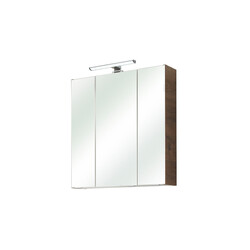 Peegelkapp 943 tume tamm, 65x16xH70 cm, LED