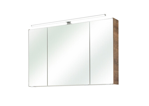 Peegelkapp 943 tume tamm, 80x16xH70 cm, LED