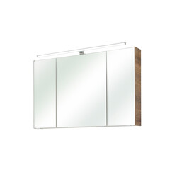 Peegelkapp 943 tume tamm, 80x16xH70 cm, LED