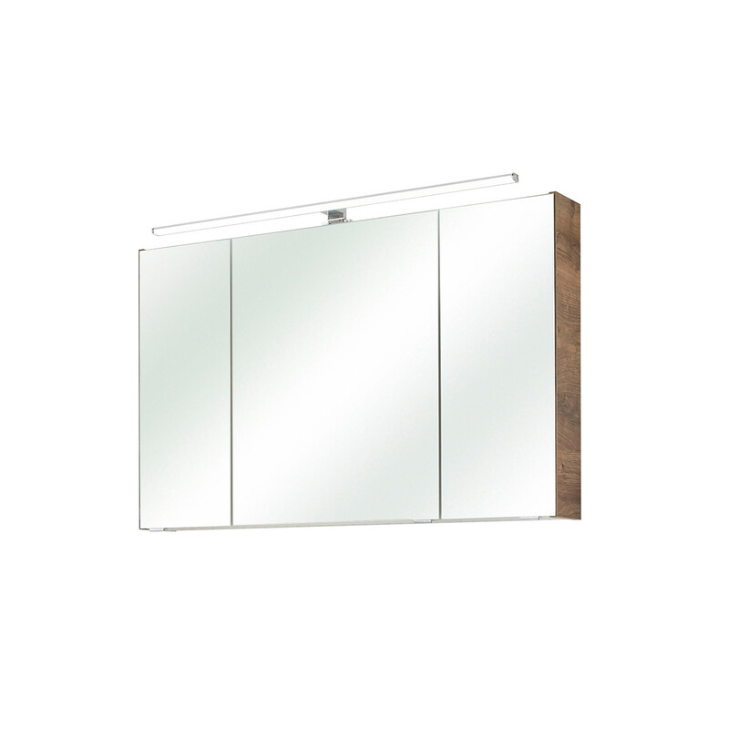 Peegelkapp 943 tume tamm, 80x16xH70 cm, LED