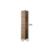 Vannitoakapp 943 tume tamm, 35x33xH186 cm
