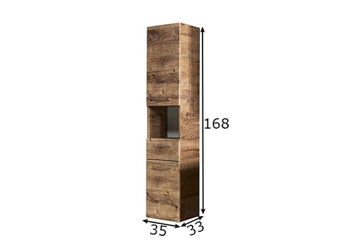 Vannitoakapp 943 tume tamm, 35x33xH168 cm