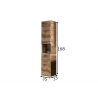 Vannitoakapp 943 tume tamm, 35x33xH168 cm