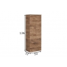 Vannitoakapp 943 tume tamm, 50x33xH136 cm