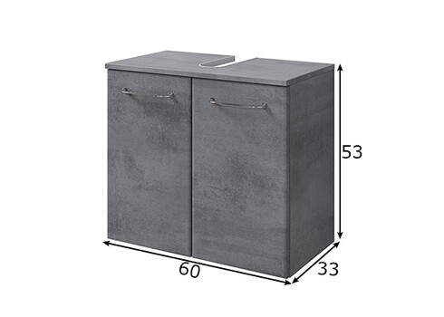Valamukapp 945 tumehall, 60x33xH53 cm