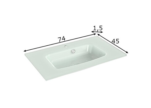 Valamukapp + klaasvalamu 943 tumehall, 75x45x53 cm