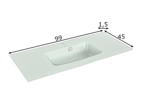 Valamukapp + klaasvalamu 943 tumehall, 99x45x53 cm