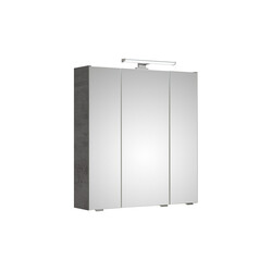 Peegelkapp 945 tumehall, 65x16xH70 cm, LED