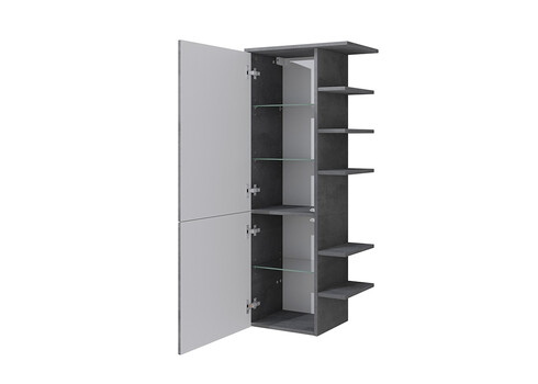Kapp-riiul 945 tumehall, 50x33xH123 cm