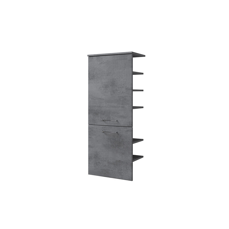Kapp-riiul 945 tumehall, 50x33xH123 cm