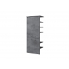 Kapp-riiul 945 tumehall, 50x33xH123 cm