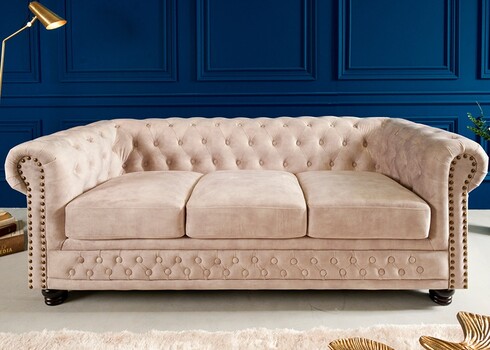 Diivan CHESTERFIELD beež, 200x90xH73 cm