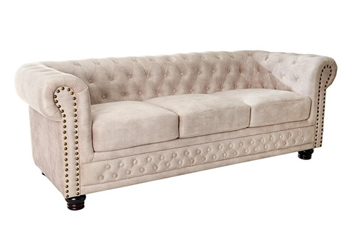 Diivan CHESTERFIELD beež, 200x90xH73 cm