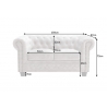 Diivan CHESTERFIELD II beež, 150x87xH72 cm