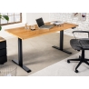 Elektriliselt reguleeritav kirjutuslaud OAK tamm / must, 160x80xH72-117 cm