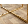 Diivanilaud ELEGANCE valge marmor / kuld, 80x80xH45 cm
