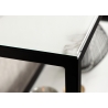 Konsoollaud ELEGANCE valge marmor / must, 80x26xH81 cm