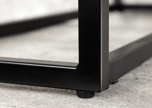 Konsoollaud ELEGANCE valge marmor / must, 80x26xH81 cm