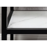Abilaud ELEGANCE valge marmor / must, 45x40xH51 cm