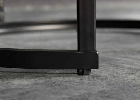 Abilaudade komplekt ELEGANCE valge marmor / must