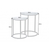 Abilaudade komplekt ELEGANCE valge marmor / must